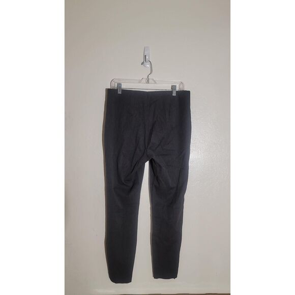Old Navy Women's EUC Gray High Waisted Skinny Pull-on Pixie Pants sz L Ankle Zip - Picture 7 of 7